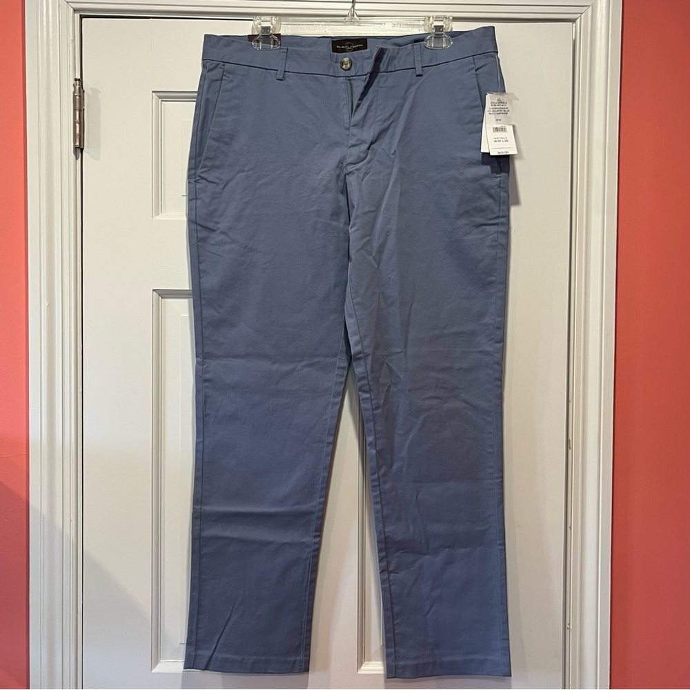 Black Brown 1826 Flat Front Country Blue Khakis Size 32x30